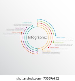 Vector Infographic Templates Used For Detailed Reports. All 7 Topics.