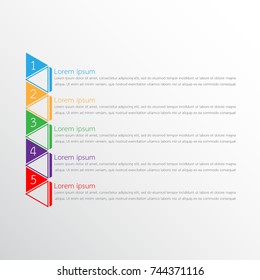 Vector infographic templates used for detailed reports. All 5 topics.