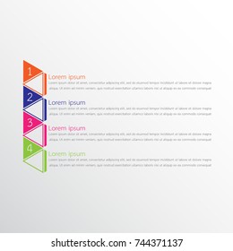 Vector infographic templates used for detailed reports. All 4 topics.