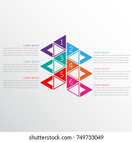 Vector infographic templates used for detailed reports. All 6 topics.