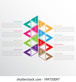Vector infographic templates used for detailed reports. All 8 topics.