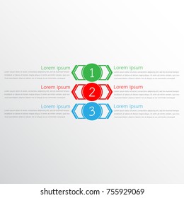 Vector infographic templates used for detailed reports. All 3 topics.
