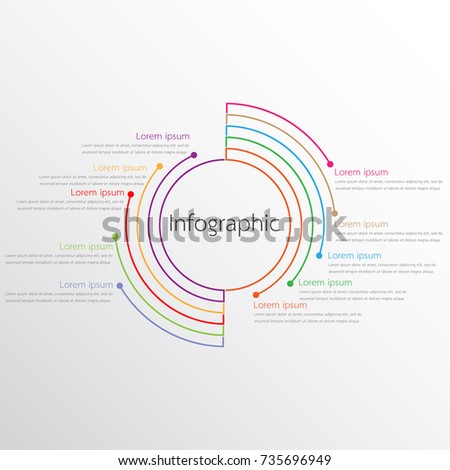 Vector infographic templates used for detailed reports. All 10 topics.