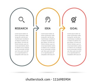 Vector Infographic thin line design with icons and 3 options or steps. Infographics for business concept. Can be used for presentations banner, workflow layout, process diagram, flow chart, info graph