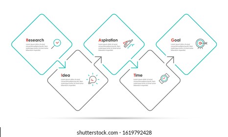 Vector Infographic thin line design with icons and 5 options or steps. Infographics for business concept. Can be used for presentations banner, workflow layout, process diagram, flow chart, info graph