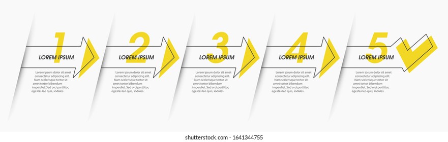 Vector Infographic thin line design with 5 options or steps. Infographics for business concept. Can be used for presentations banner, workflow layout, process diagram, flow chart, info graph