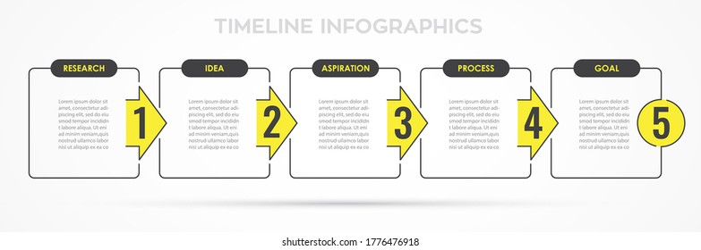 Vector Infographic thin line design with icons and 5 options or steps. Infographics for business concept. Can be used for presentations banner, workflow layout, process diagram, flow chart, info graph