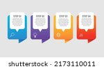 Vector infographic thin line rectangular design label with icons Template. Inforgraphic Template. Business concept with 4 steps. EPS 10 vector design illustration new modern mock up for infographic de