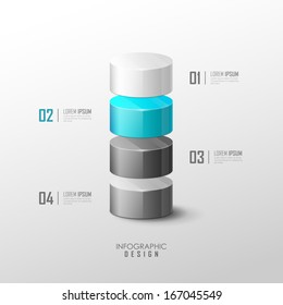 Vector infographic or web design template 