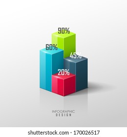 Vector infographic or web design template 