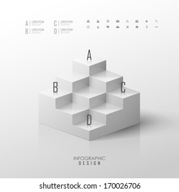 Vector infographic or web design template 
