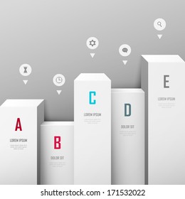 Vector infographic or web design template 