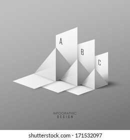 Vector infographic or web design template 