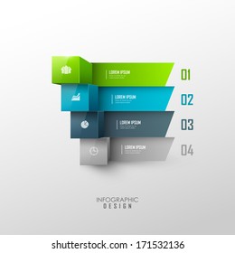 Vector infographic or web design template 
