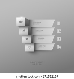 Vector infographic or web design template 