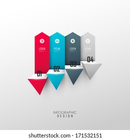 Vector infographic or web design template 