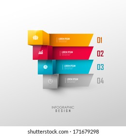 Vector infographic or web design template 