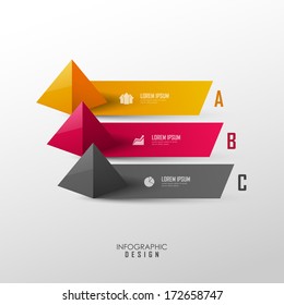 Vector infographic or web design template 