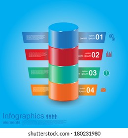 Vector infographic or web design template 