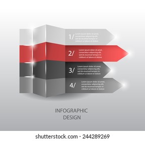 Vector infographic or web design template