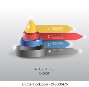 Vector infographic or web design template