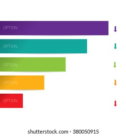 Vector infographic or web design template . vector Flat sales funnel