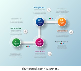 Vector infographic for your business presentations with steps, options.  Vector illustration. Eps 10