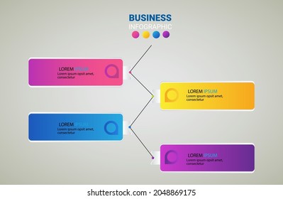 Vector infographics 4 holders for business