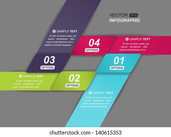 Vector infographics - 4 options
