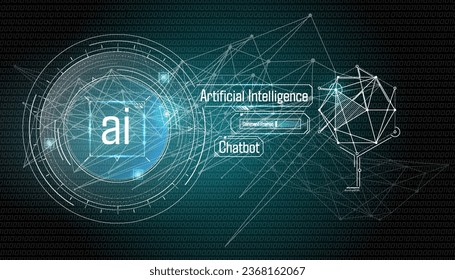 Vector infographics about the grid of information links.