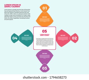 Infografía vectorial diseños abstractos modernos