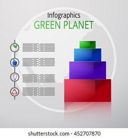 Vector infographics background.