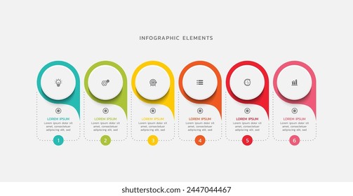 Vector infografías diseño de Plantilla empresarial