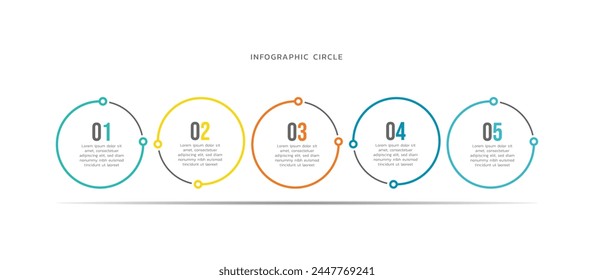 Vector infografías diseño de Plantilla empresarial