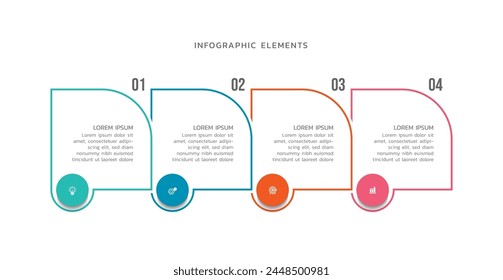 Vector infographics business template design