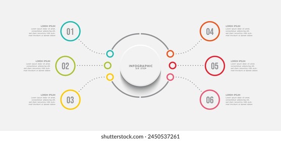 Vector infographics business template design