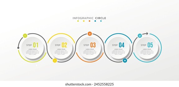 Vector infographics business template design