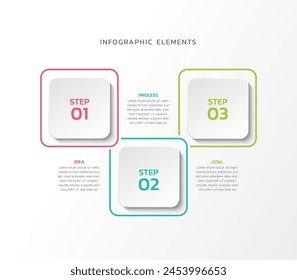 Vector infographics business template design