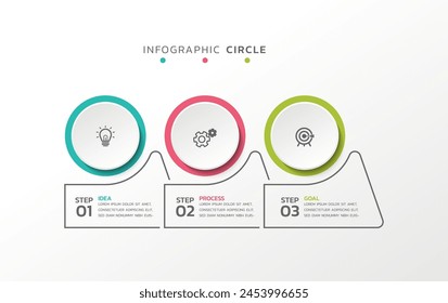 Vector infographics business template design