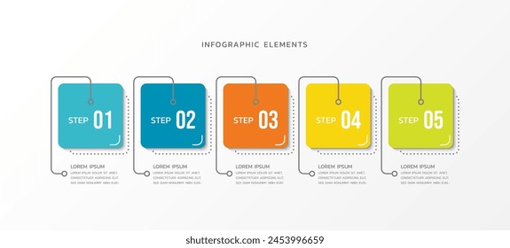 Vector infographics business template design