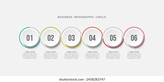 Vector infografías diseño de Plantilla empresarial