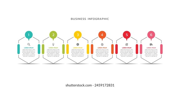 Vector infographics business template design