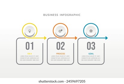 Vector infographics business template design