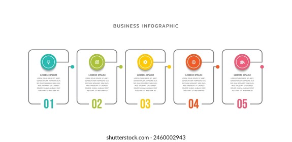 Vector infographics business template design