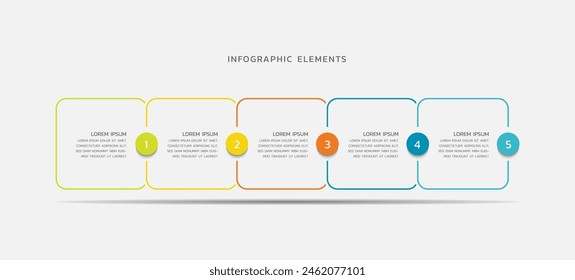 Vector infographics business template design