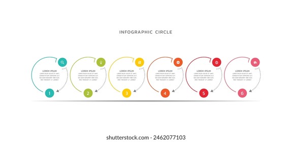 Vector infografías diseño de Plantilla empresarial