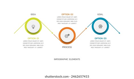 Vektorgrafik Infografiken Business Vorlage Design