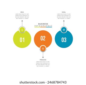 Vector infographics business template design