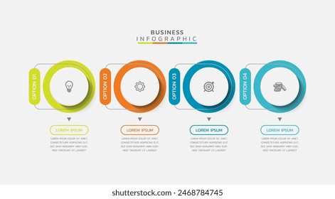 Vector infographics business template design