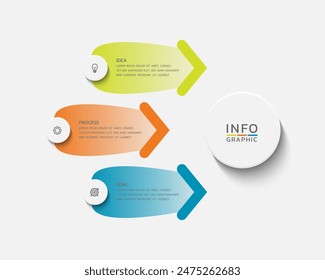 Vector infographics business template design